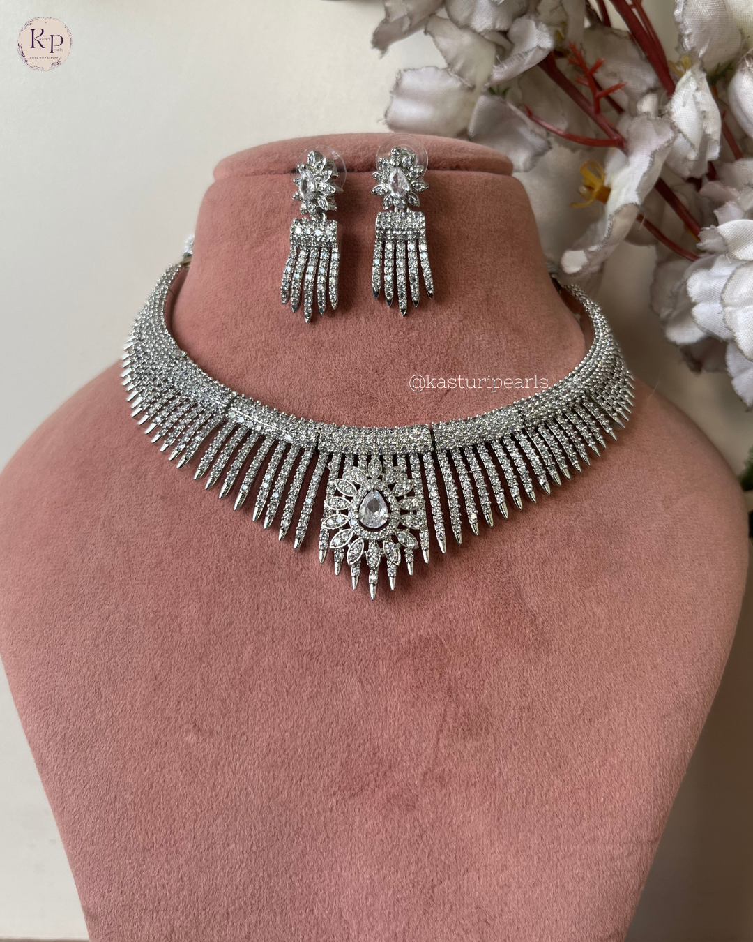 Suhani American diamond necklace set