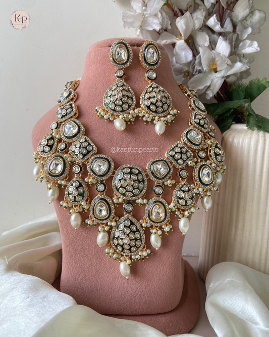 Radhaya Polki Kundan Neckset