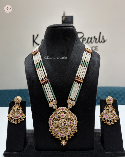 Sushmita Antique Heritage long Necklace set