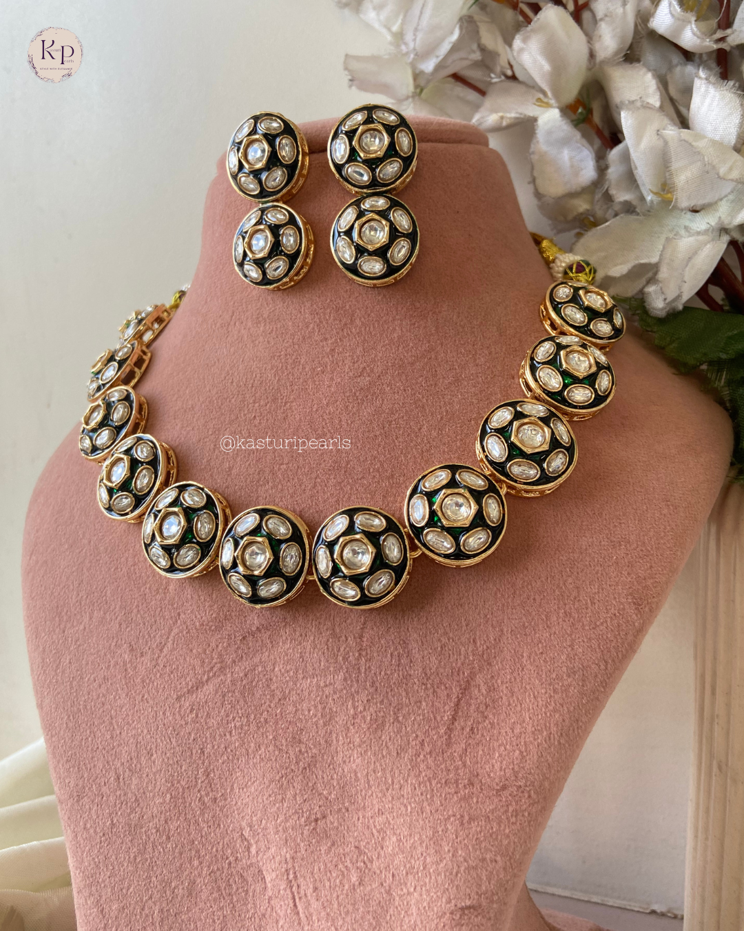 Tapsi Polki Kundan Necklace set