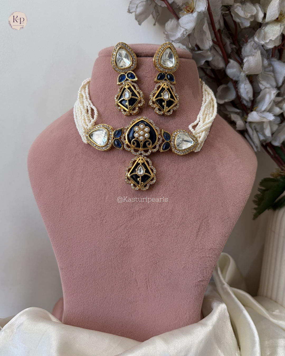 Tarini Moisannite Kundan Neckset
