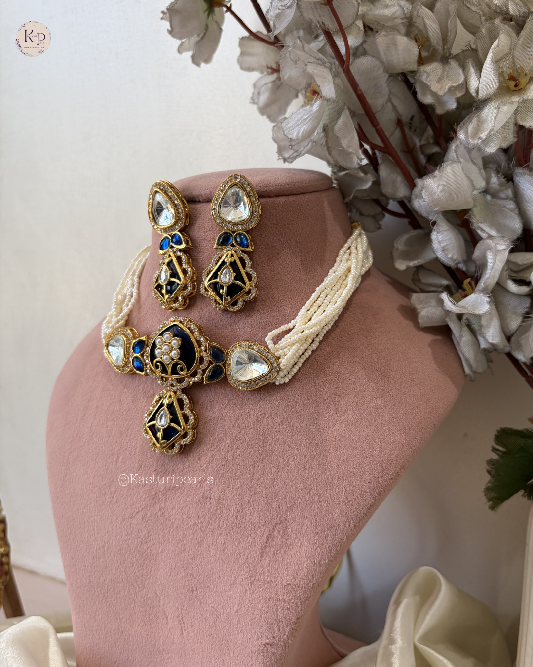 Tarini Moisannite Kundan Neckset