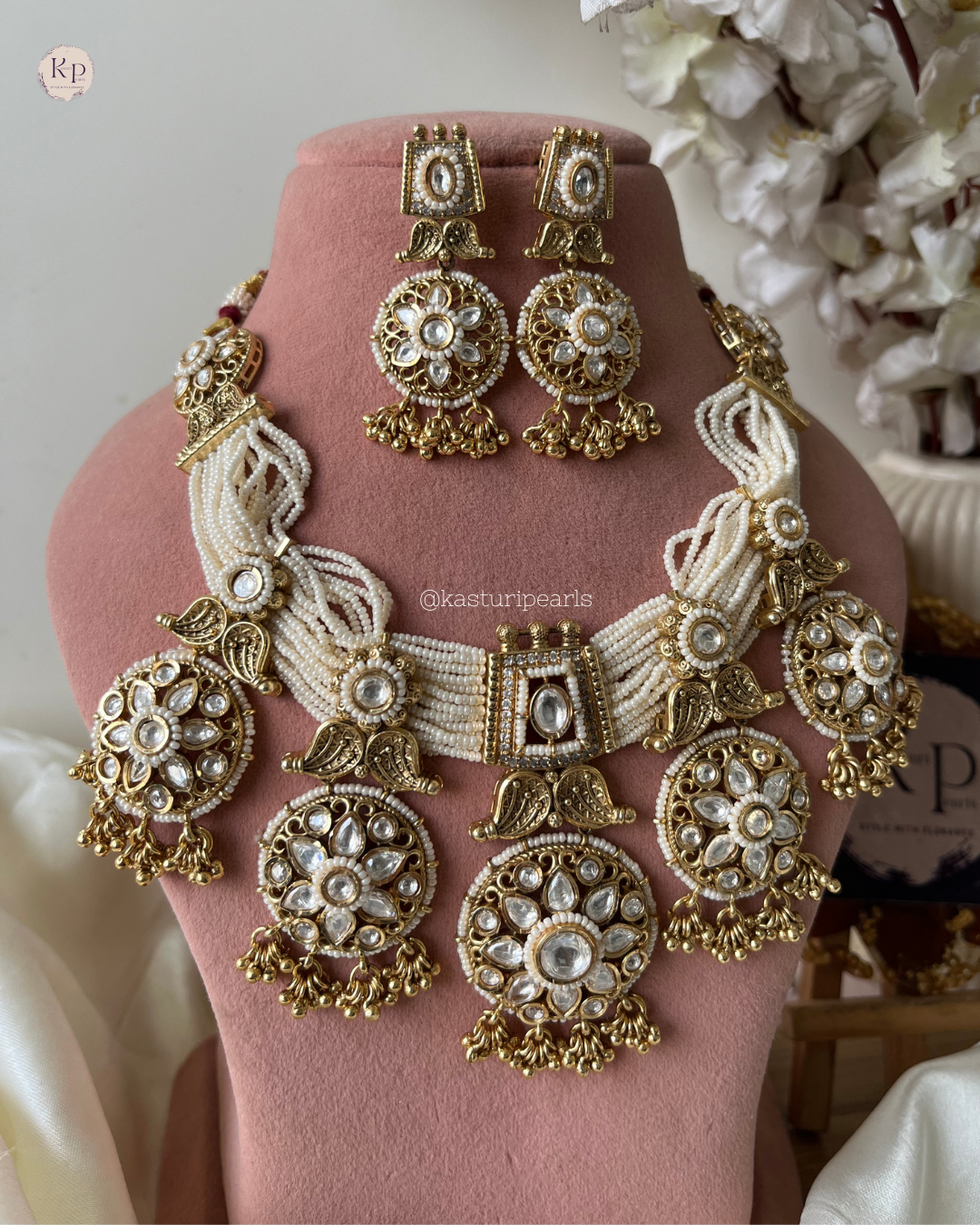 Tulsi Antique copper Necklace set