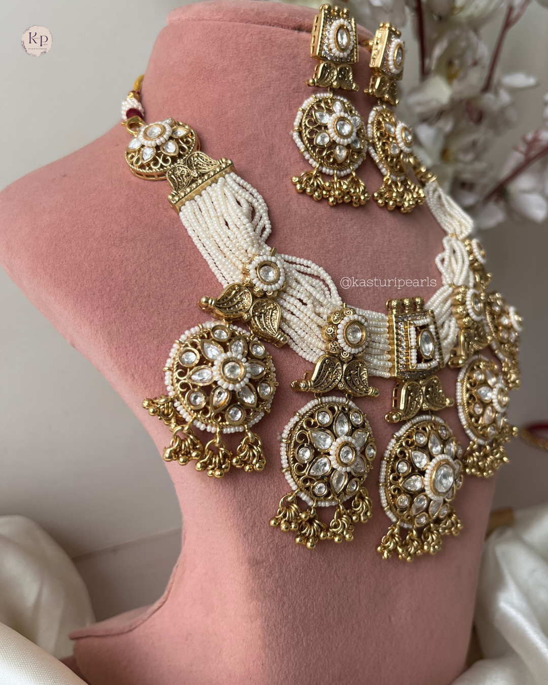 Tulsi Antique copper Necklace set