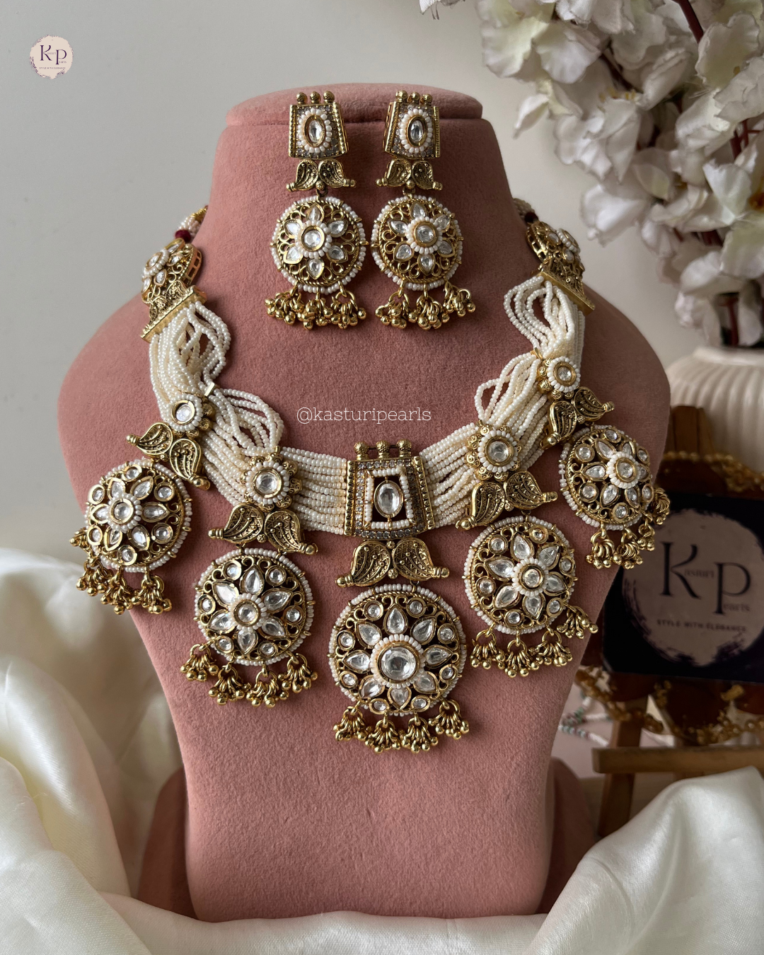 Tulsi Antique copper Necklace set