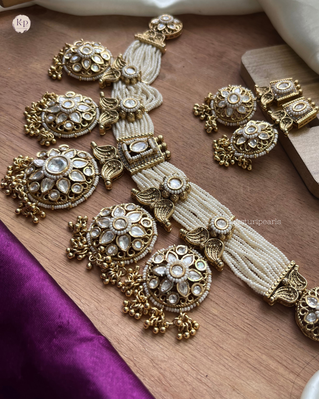 Tulsi Antique copper Necklace set