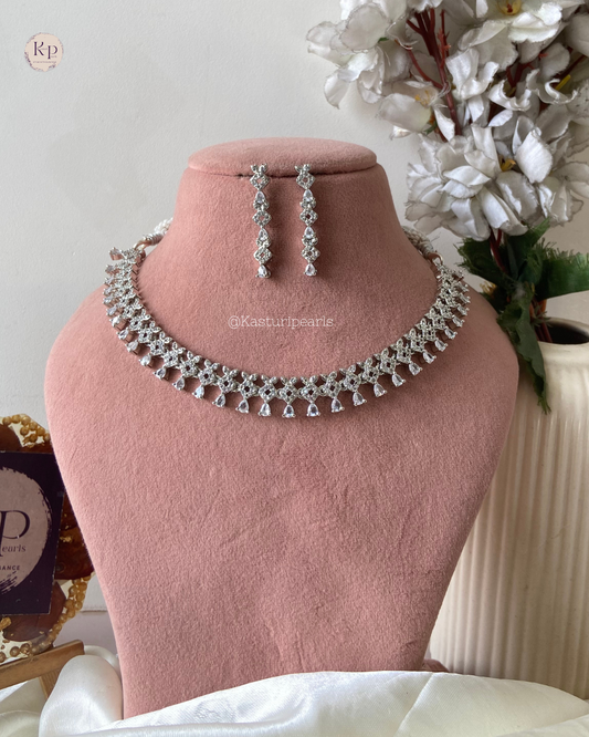 Nimisha 2.0 American diamond Necklace set