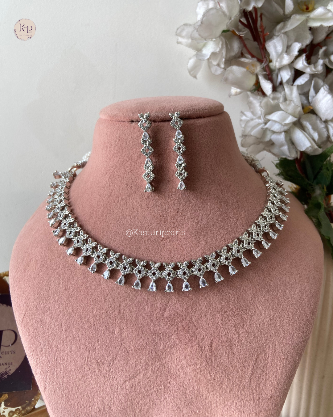 Nimisha 2.0 American diamond Necklace set