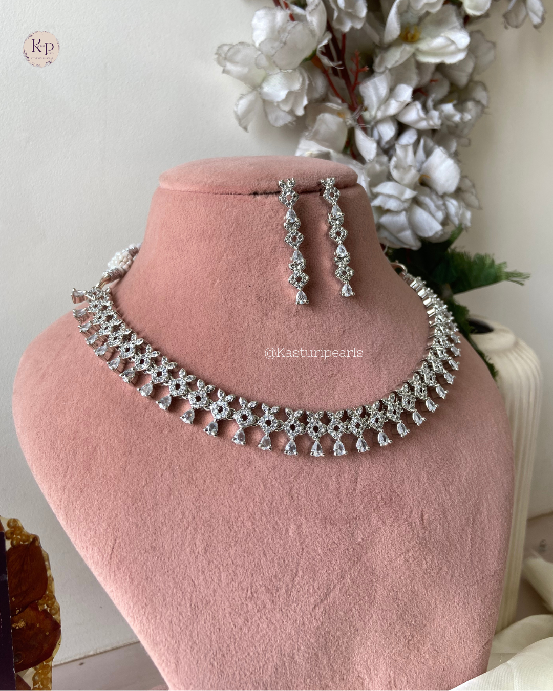Nimisha 2.0 American diamond Necklace set