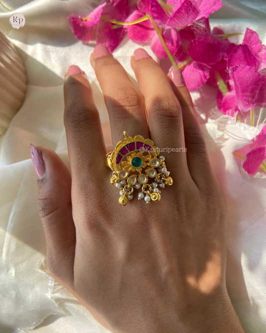 Vanshika Antique Copper Ring