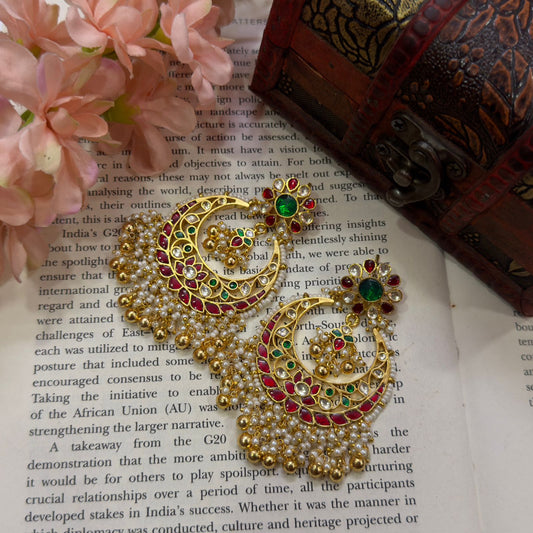 Raha jadtar kundan earrings