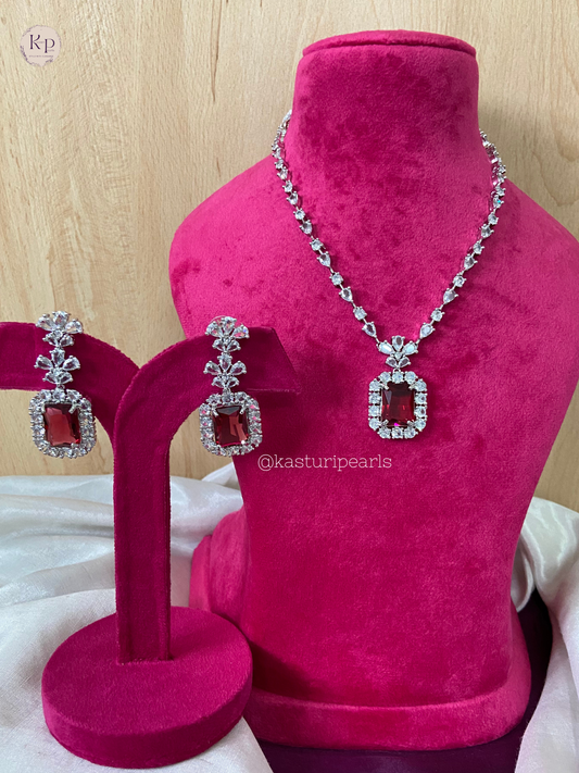 Aalia American Diamond Neckset