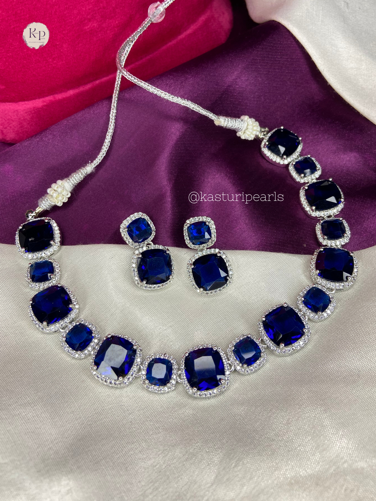 Ashwini American Diamond Necklace set