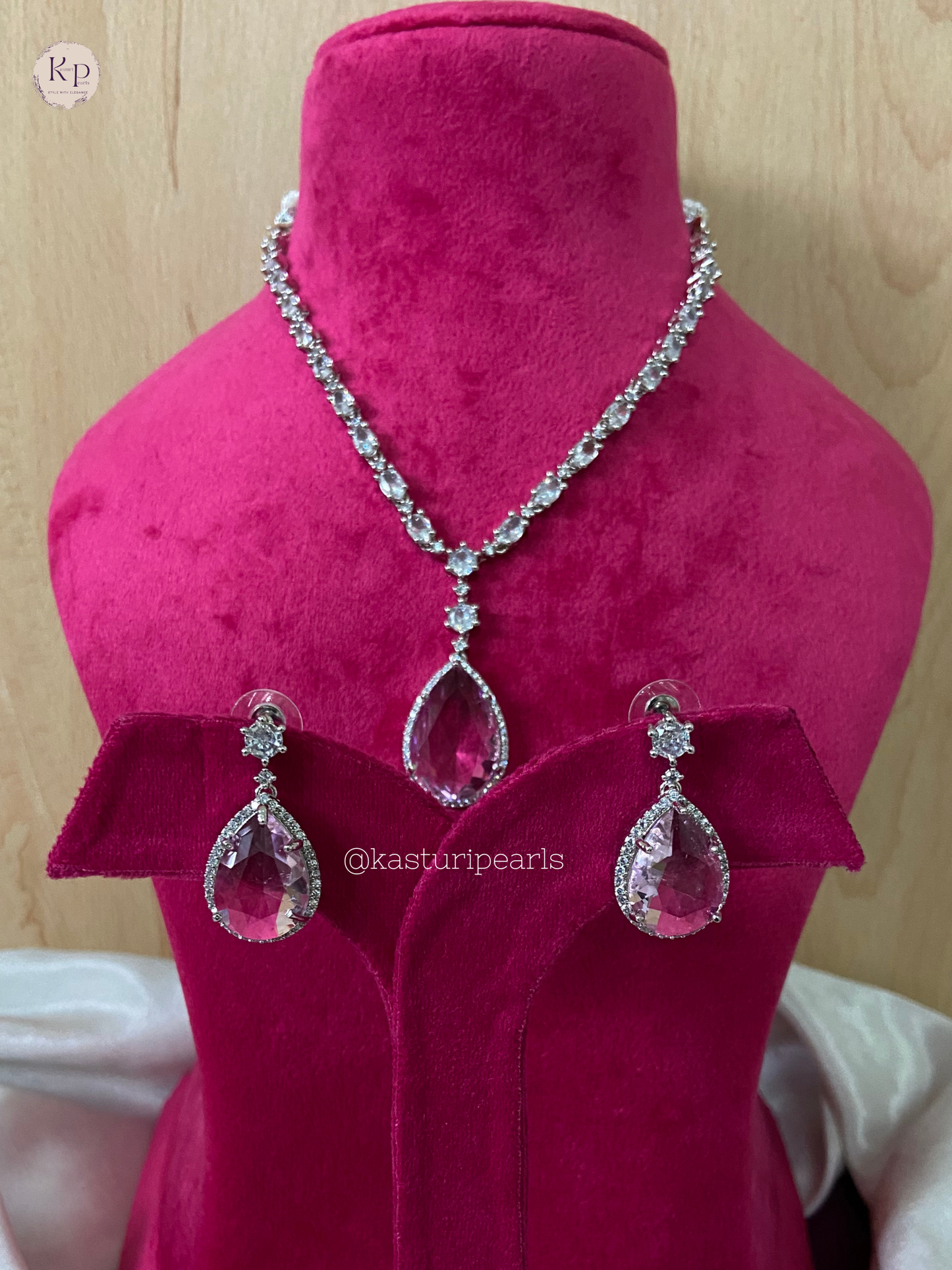 Deepika american diamond neckset