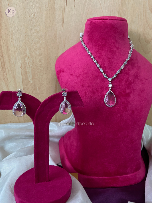 Deepika american diamond neckset