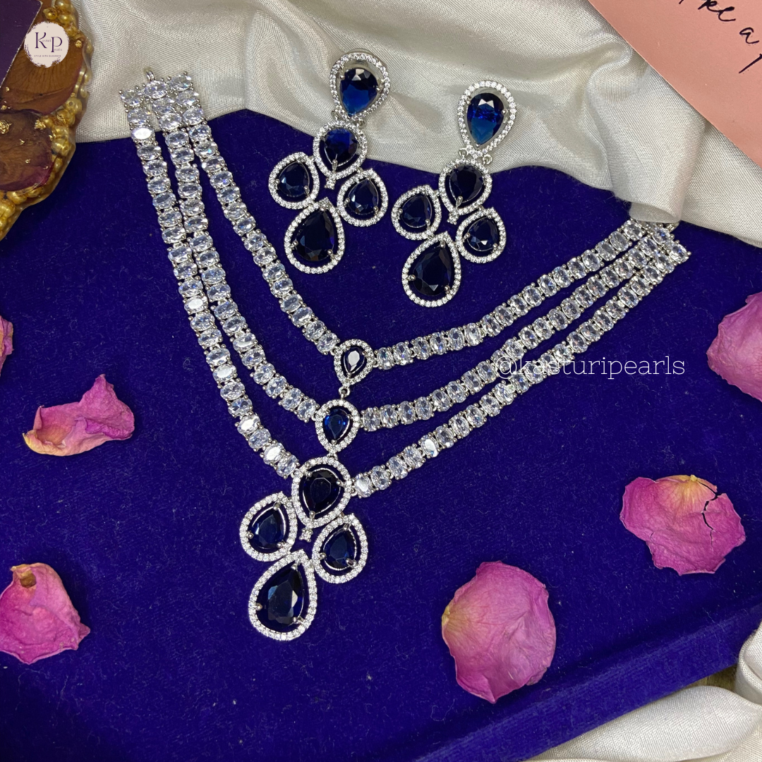 Dhira American Diamond Necklace set