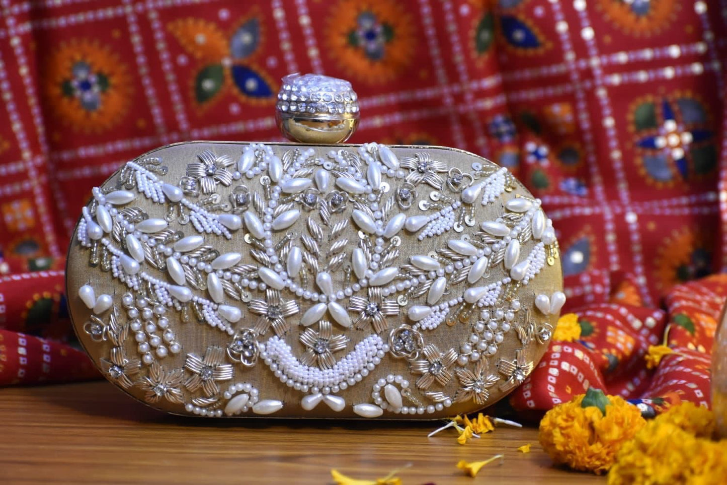 Bridal fancy clutch