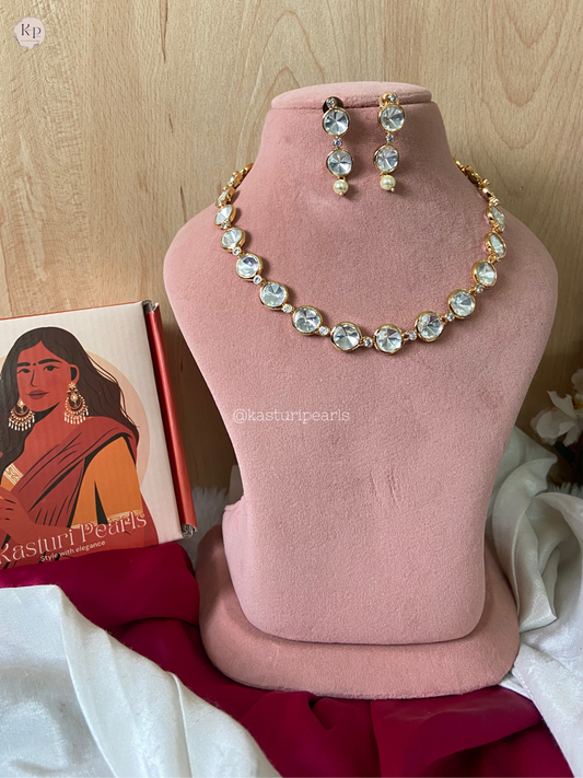 Fenny Moisanite kundan Neckset