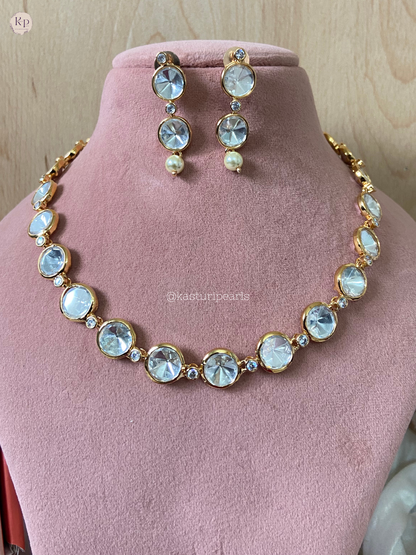 Fenny Moisanite kundan Neckset