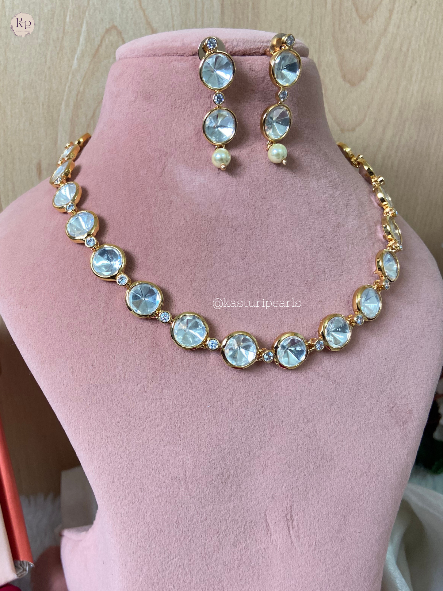 Fenny Moisanite kundan Neckset