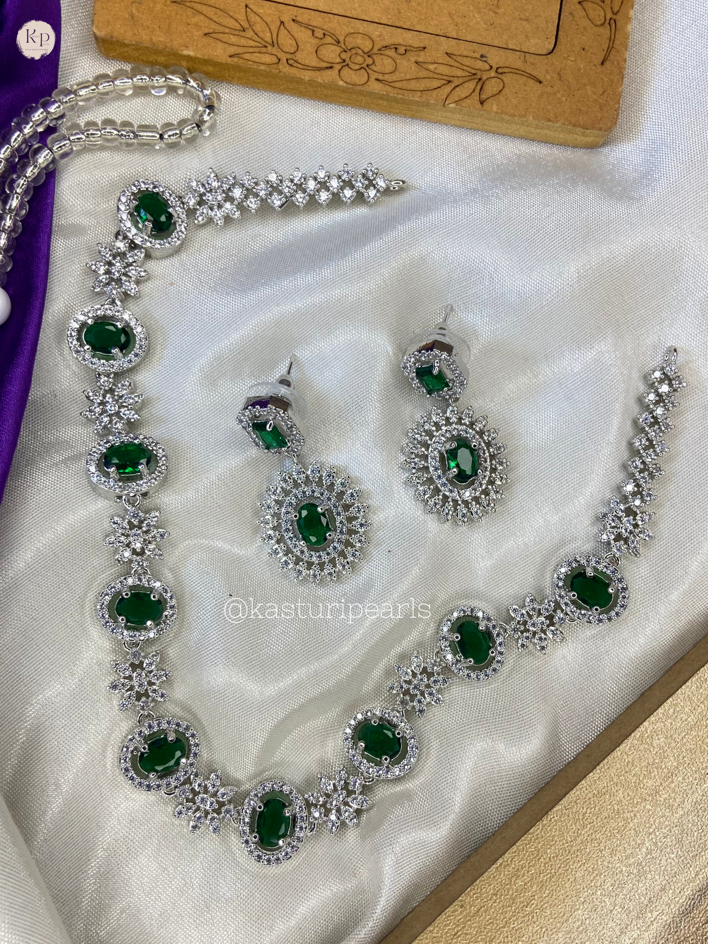 Jisha American diamond Neckset