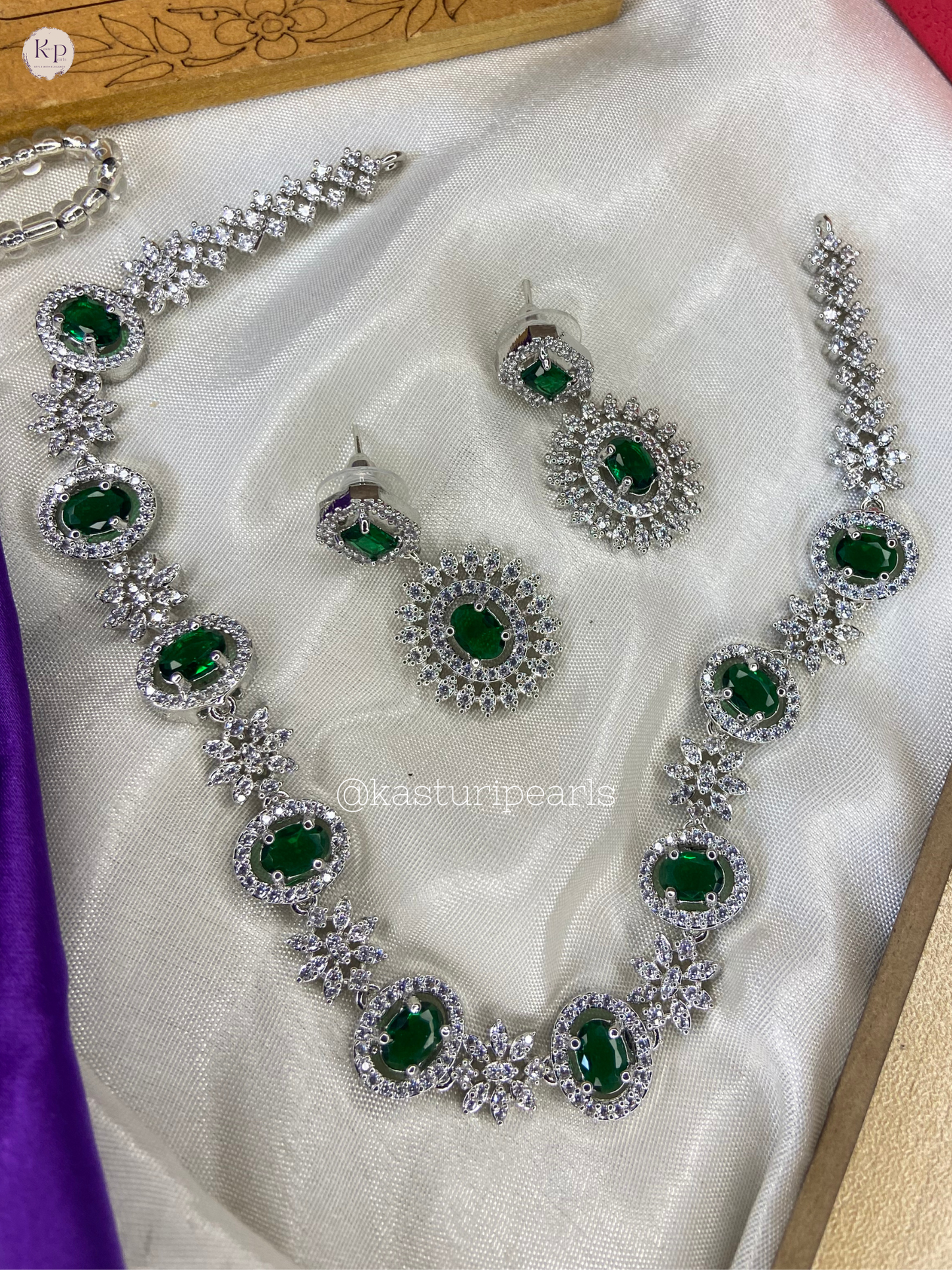 Jisha American diamond Neckset