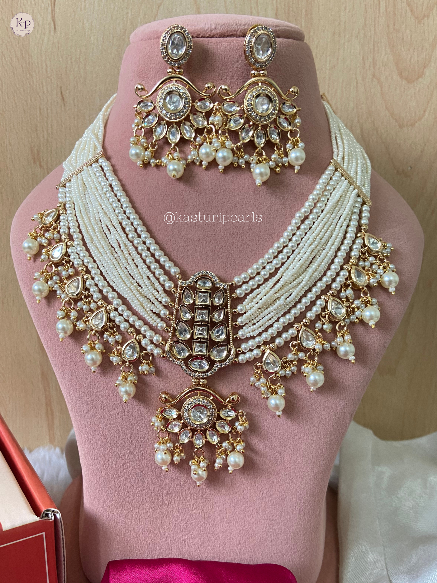 Maira Moisanite Kundan Neckset