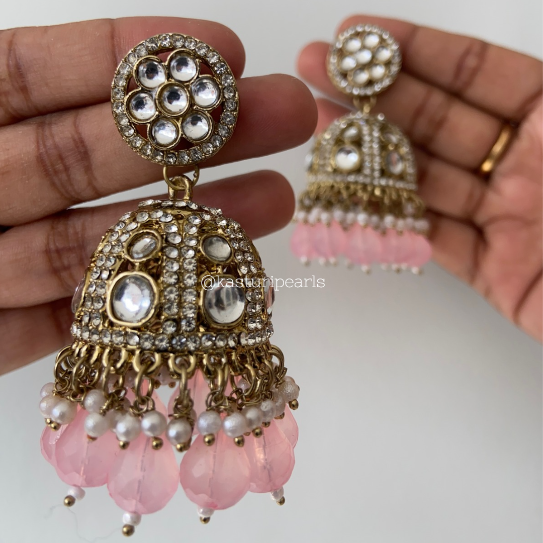 Minie Polki kundan Jhumki