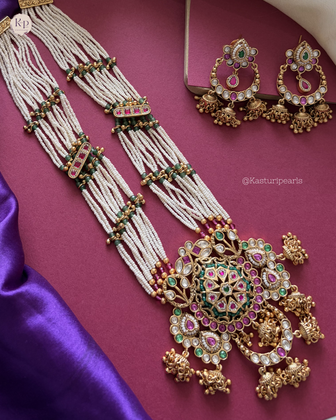 Neelam Antique Heritage Necklace set