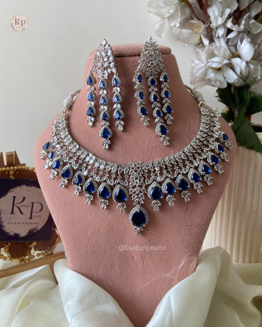 Adhira Blue Ad Neckset