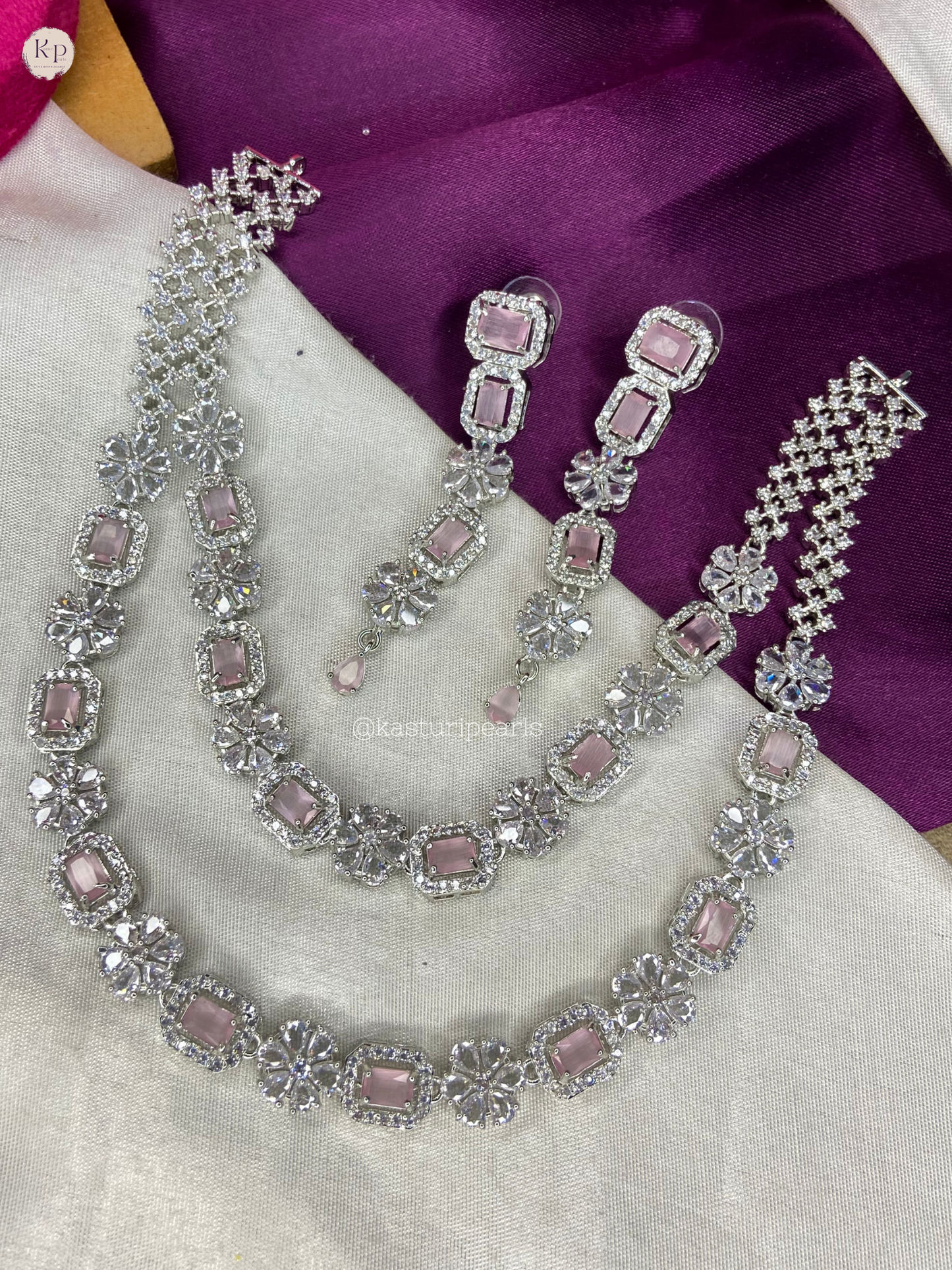 Ranisha Two layer American diamond Necklace