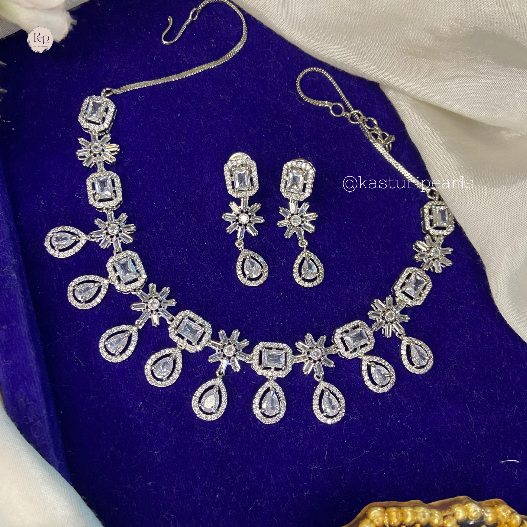 Sani American diamond necklace set