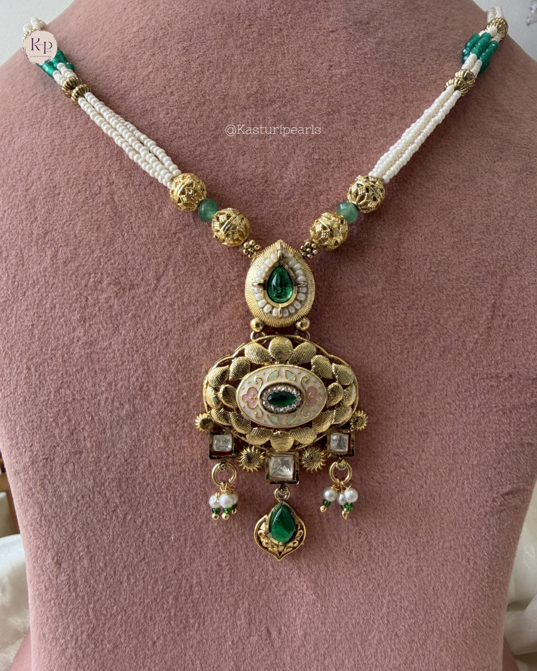 Shahnoor green Heritage Neckset