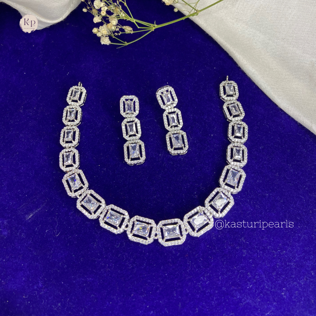 Sikha American diamond necklace set