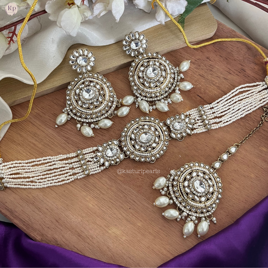 Vani Ivory kundan Choker set