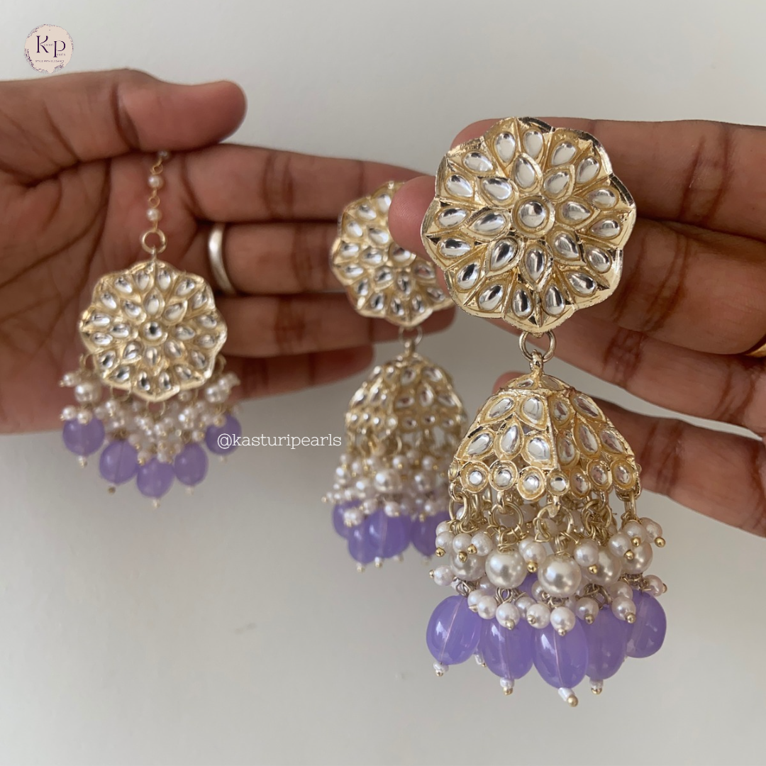 Yeni Jhumka tikka set